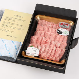 ギフトボックス入りの飛騨牛カルビギフトセット